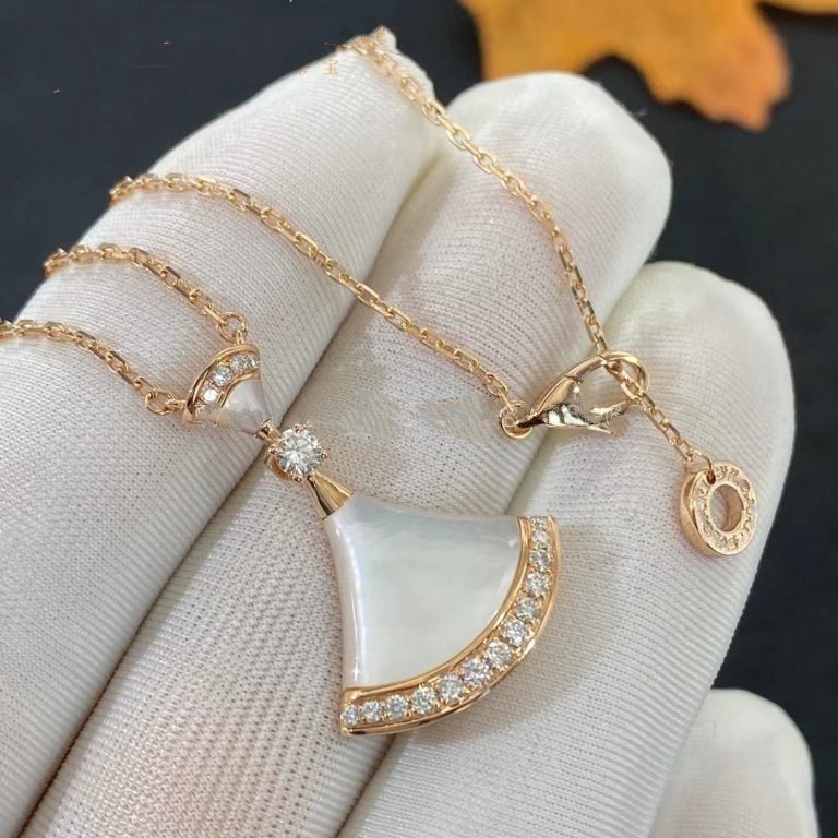 [⭐Luxery]DREAM NECKLACE MOP PINK GOLD DIAMOND