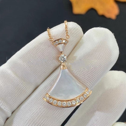 [⭐Luxery]DREAM NECKLACE MOP PINK GOLD DIAMOND