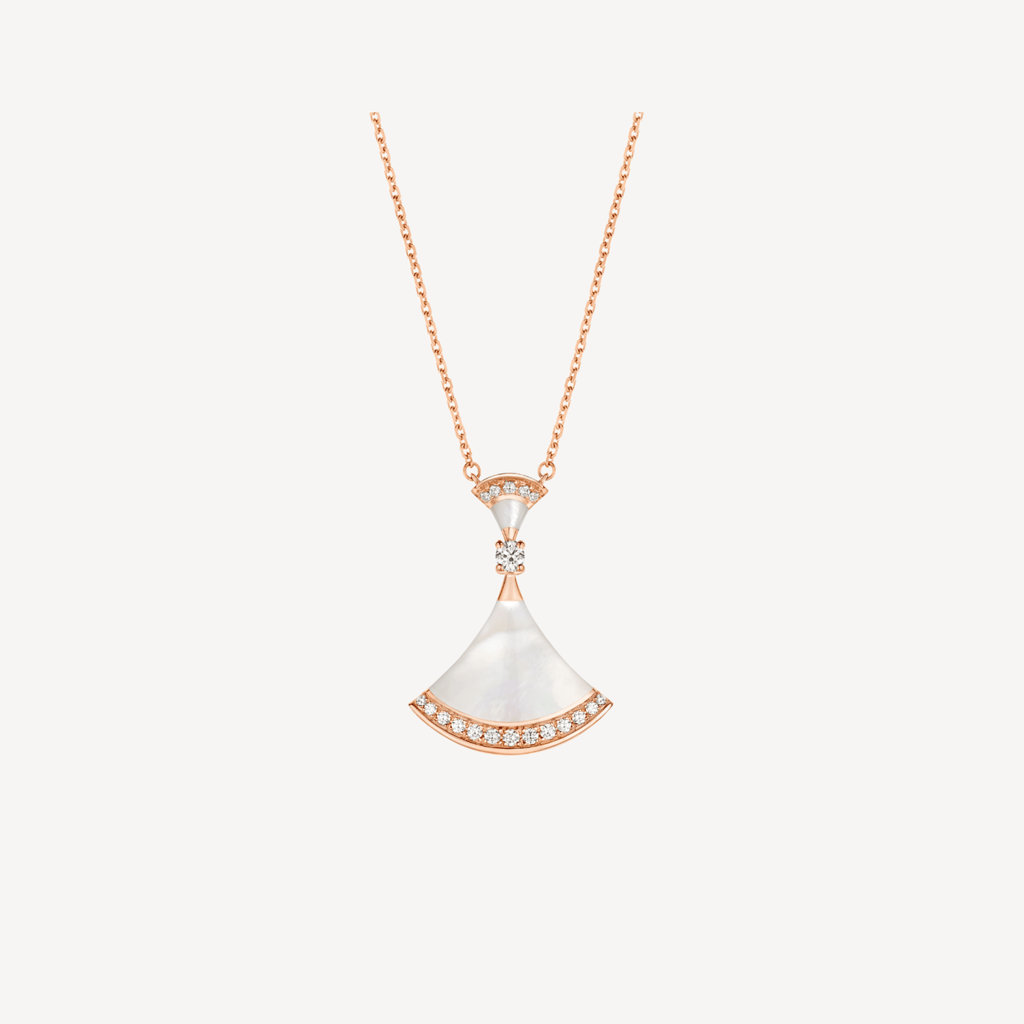 [⭐Luxery]DREAM NECKLACE MOP PINK GOLD DIAMOND