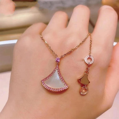 [⭐Luxery]DREAM NECKLACE MOP DIAMOND PINK
