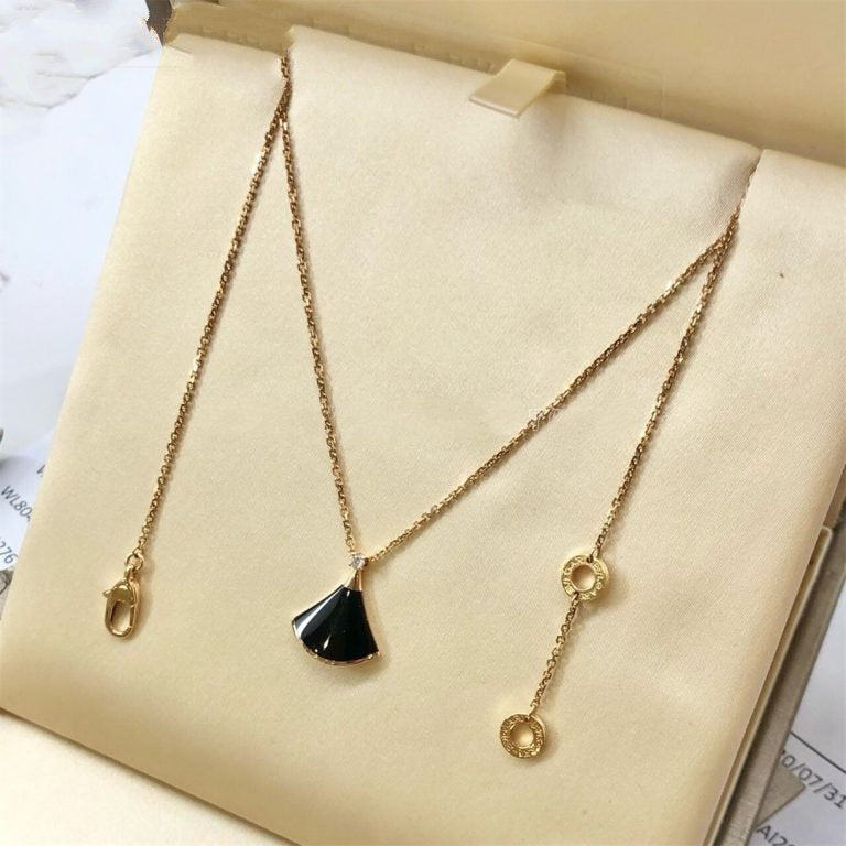[⭐Luxery]DREAM NECKLACE ONYX 1 DIAMOND