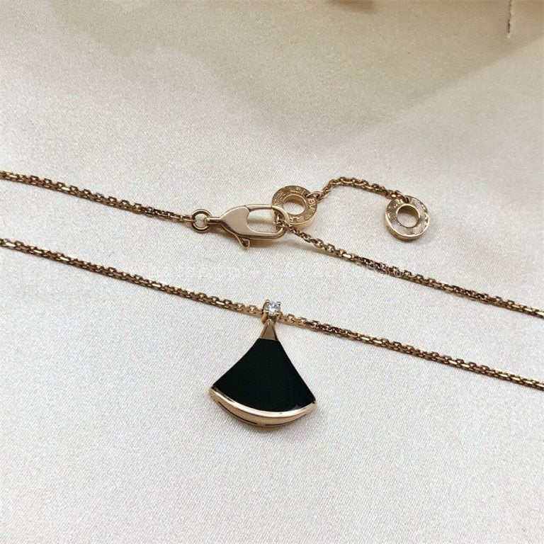 [⭐Luxery]DREAM NECKLACE ONYX 1 DIAMOND