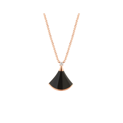 [⭐Luxery]DREAM NECKLACE ONYX 1 DIAMOND