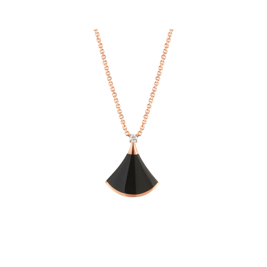 [⭐Luxery]DREAM NECKLACE ONYX 1 DIAMOND