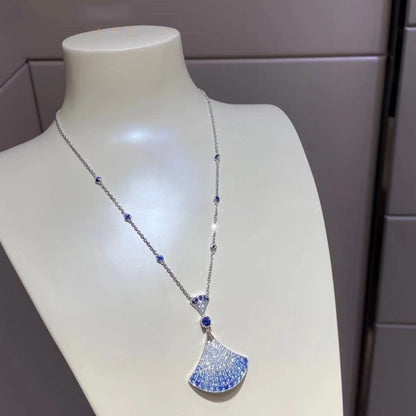 [⭐Luxery]DREAM NECKLACE AGATE SILVER DIAMOND