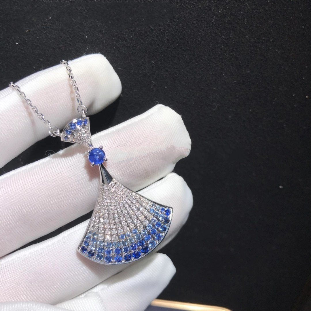 [⭐Luxery]DREAM NECKLACE AGATE SILVER DIAMOND