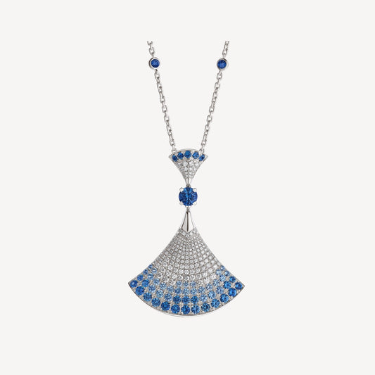 [⭐Luxery]DREAM NECKLACE AGATE SILVER DIAMOND