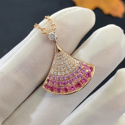 [⭐Luxery]DREAM NECKLACE PINK GOLD PINK DIAMOND