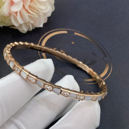[⭐Luxery]SERPENTI BRACELET PINK GOLD MOP DIAMOND