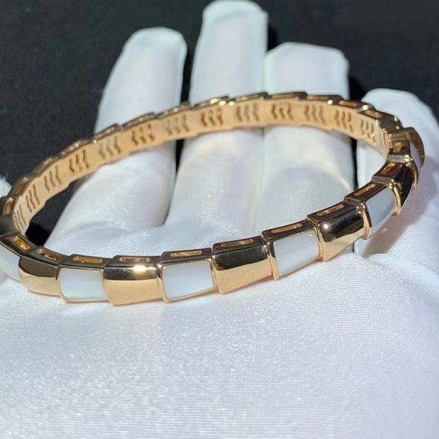 [⭐Luxery]SERPENTI BRACELET PINK GOLD MOP