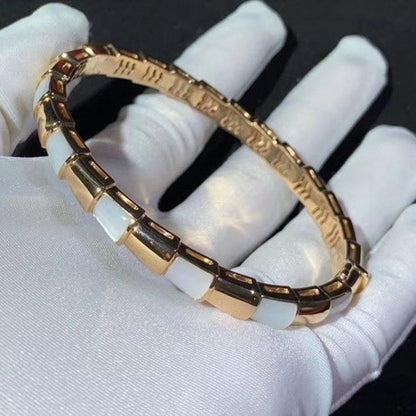 [⭐Luxery]SERPENTI BRACELET PINK GOLD MOP