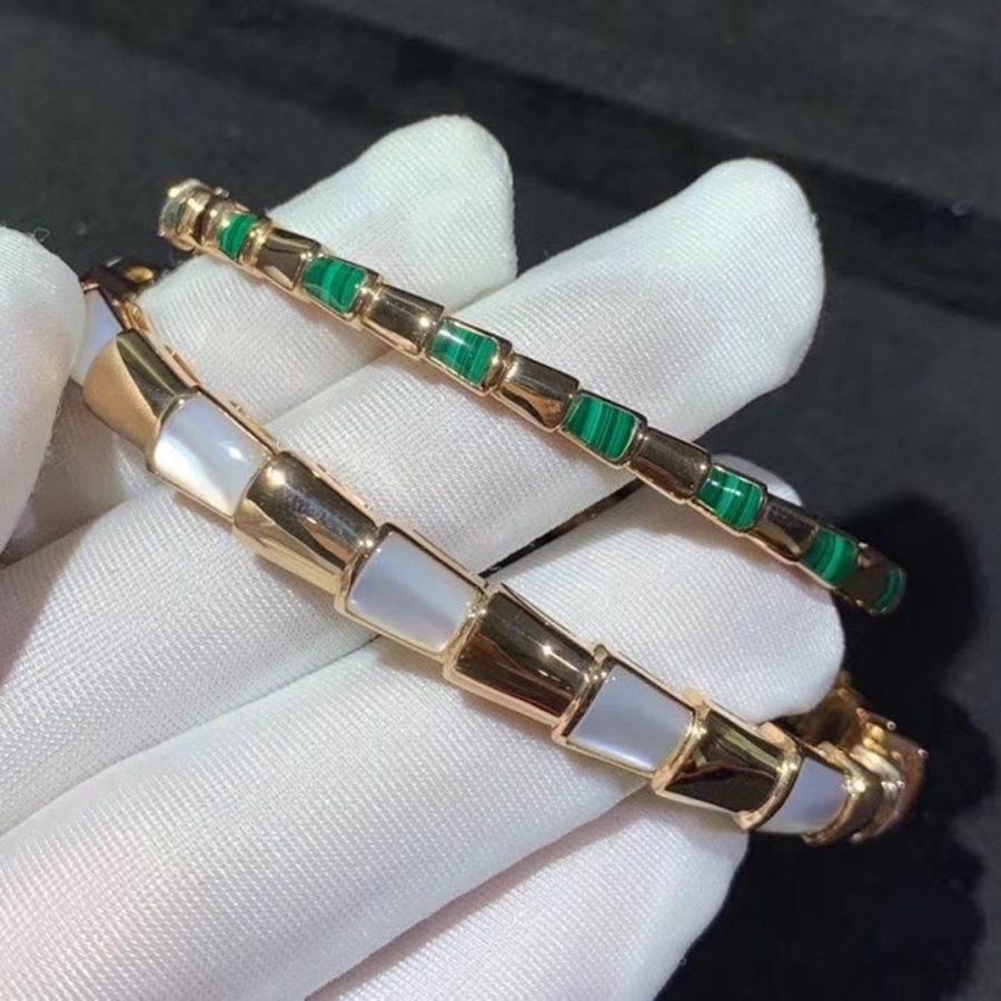 [⭐Luxery]SERPENTI BRACELET PINK GOLD MOP