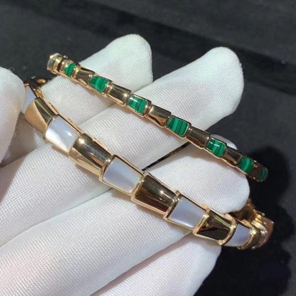 [⭐Luxery]SERPENTI BRACELET PINK GOLD MOP