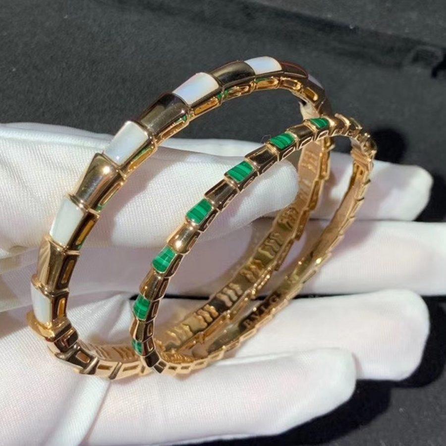 [⭐Luxery]SERPENTI BRACELET PINK GOLD MOP