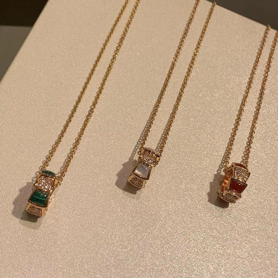 [⭐Luxery]SERPENTI PEDANT DIAMOND NECKLACE
