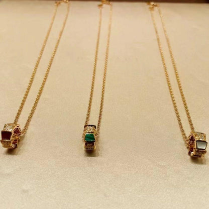 [⭐Luxery]SERPENTI PEDANT DIAMOND NECKLACE