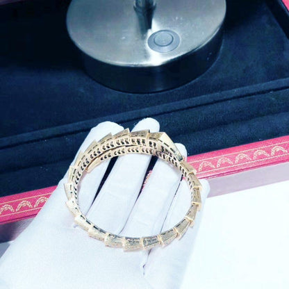 [⭐Luxery]SERPENTI BRACELET 8MM PINK GOLD DIAMOND