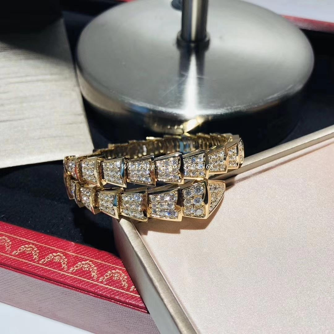 [⭐Luxery]SERPENTI BRACELET 8MM GOLD DIAMOND