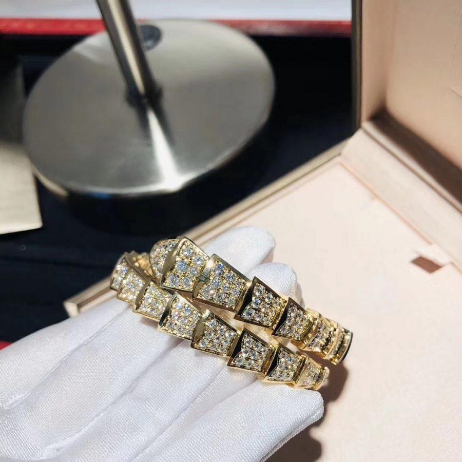 [⭐Luxery]SERPENTI BRACELET 8MM GOLD DIAMOND