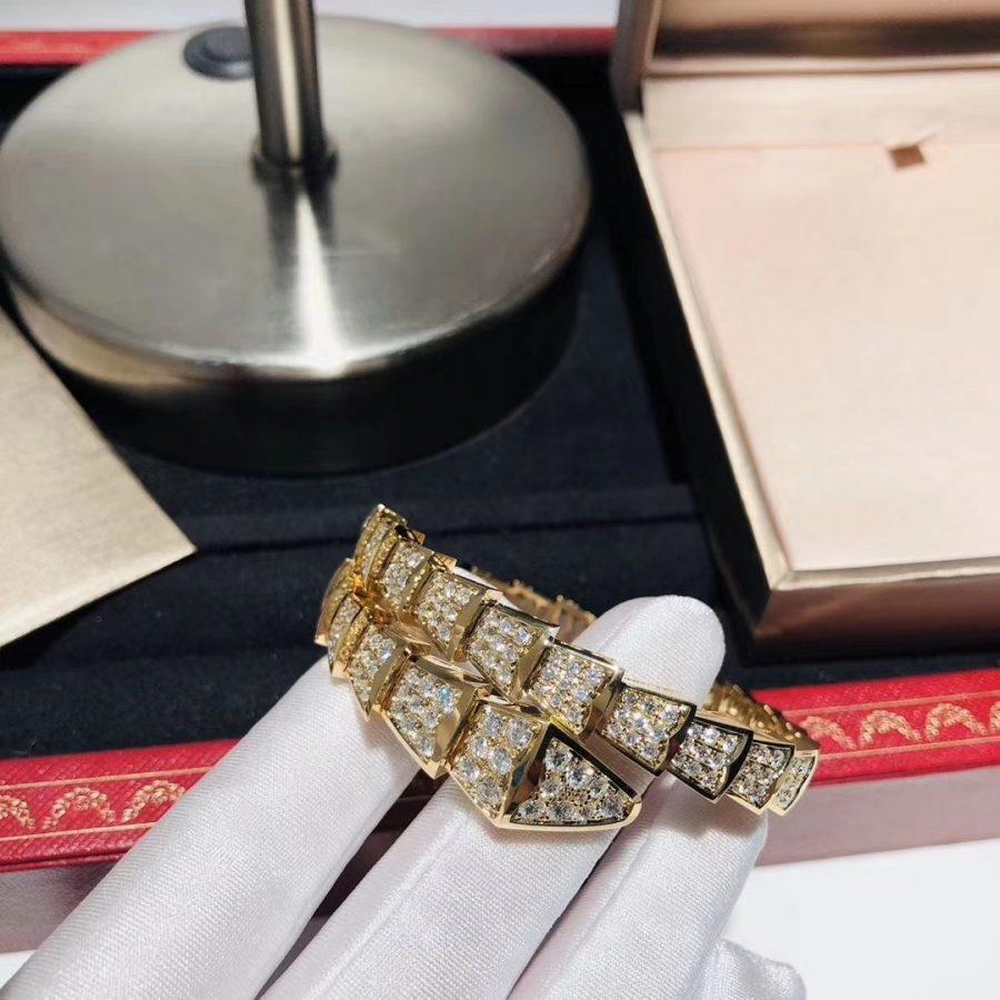 [⭐Luxery]SERPENTI BRACELET 8MM GOLD DIAMOND