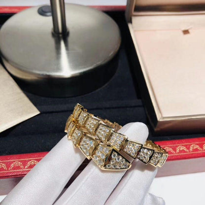 [⭐Luxery]SERPENTI BRACELET 8MM GOLD DIAMOND