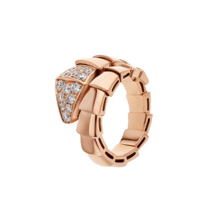 [⭐Luxery]SERPENTI RING PINK GOLD DIAMOND