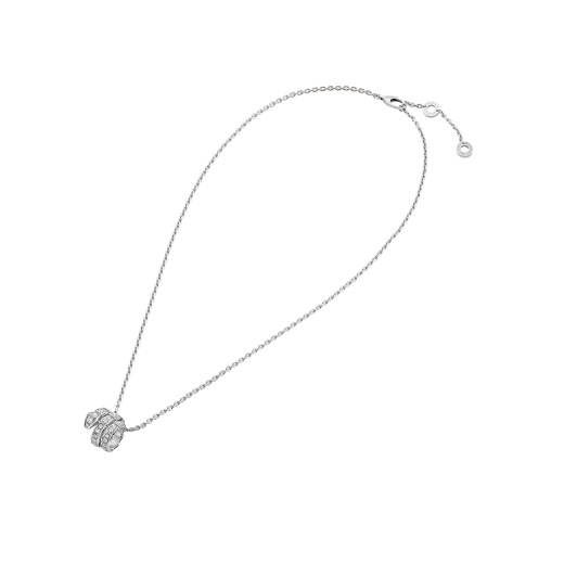[⭐Luxery]SERPENTI  NECKLACE DOUBLE RING DIAMOND