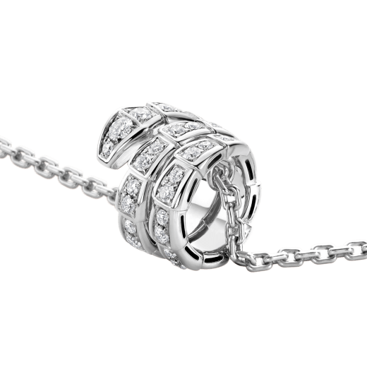 [⭐Luxery]SERPENTI  NECKLACE DOUBLE RING DIAMOND
