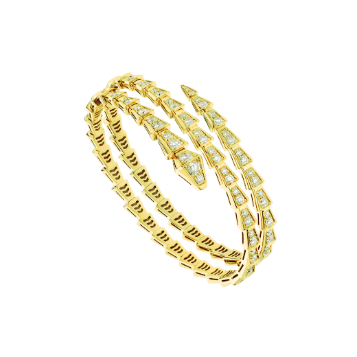 [⭐Luxery]SERPENTI BRACELET GOLD DIAMOND DOUBLE ROW