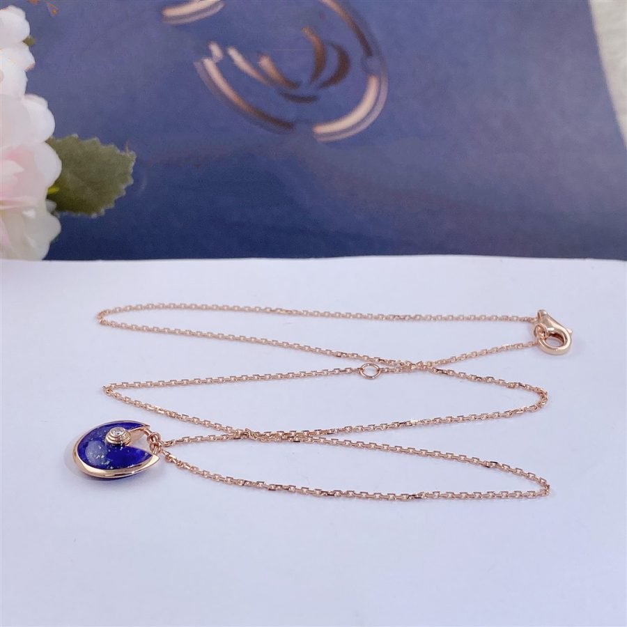 [⭐Luxery]AMULETTE ROSE GOLD AGATE NECKLACE