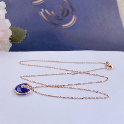 [⭐Luxery]AMULETTE ROSE GOLD AGATE NECKLACE