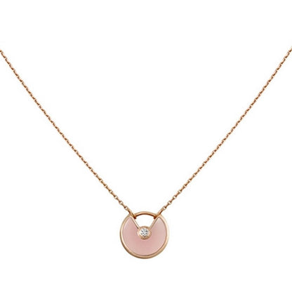 [⭐Luxery]AMULETTE ROSE GOLD PINK MOP NECKLACE