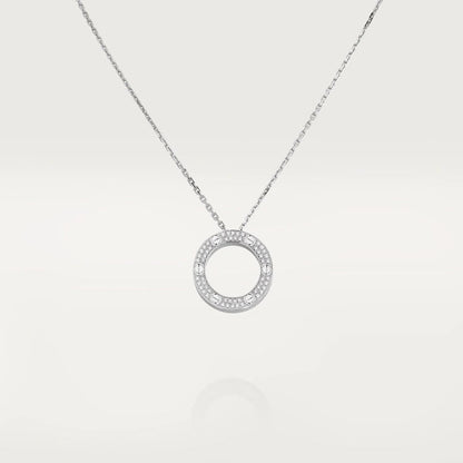 [⭐Luxery]LOVE NECKLACE ADJUSTABLE SILVER