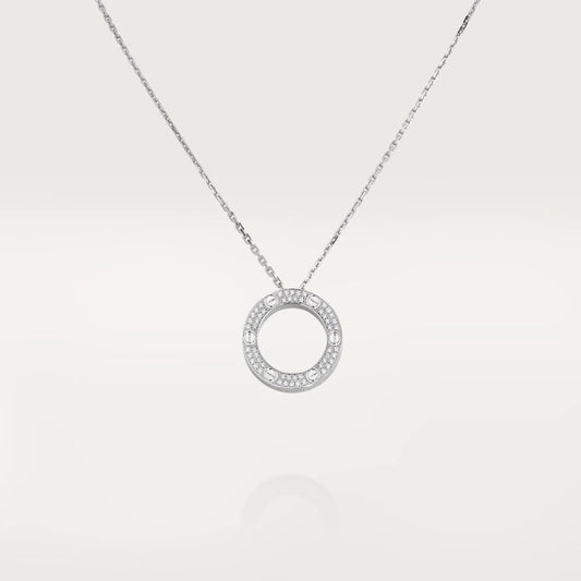[⭐Luxery]LOVE NECKLACE ADJUSTABLE SILVER