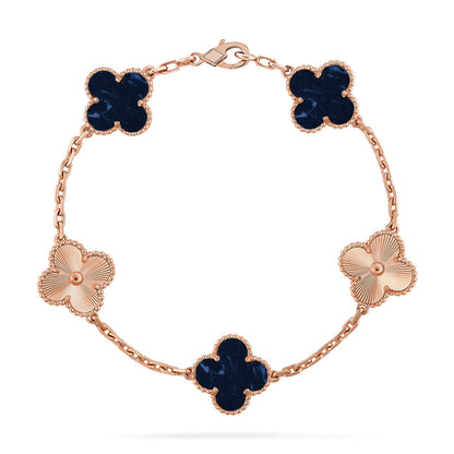 [⭐Luxery]CLOVER 5 MOTIF PIETERSITE BRACELET COLLECTION