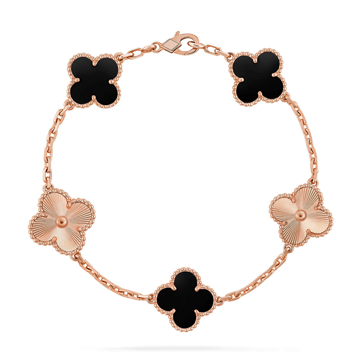 [⭐Luxery] CLOVER 5 MOTIF ONYXS BRACELET COLLECTION