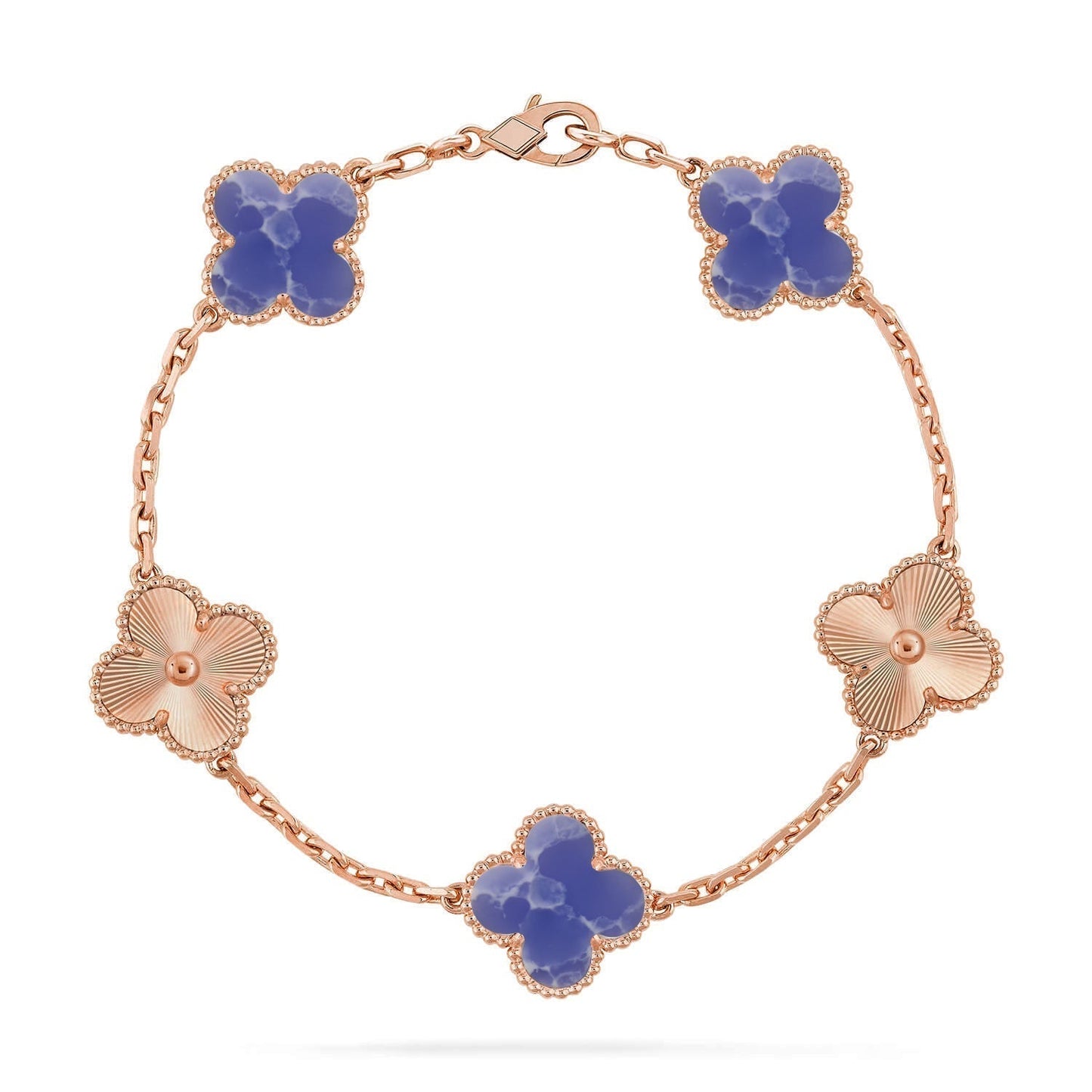 [⭐Luxery]CLOVER 5 MOTIF BLUE VEINS BRACELET COLLECTION