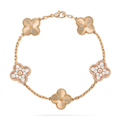 [⭐Luxery] CLOVER 5 MOTIF LASER BRACELET COLLECTION