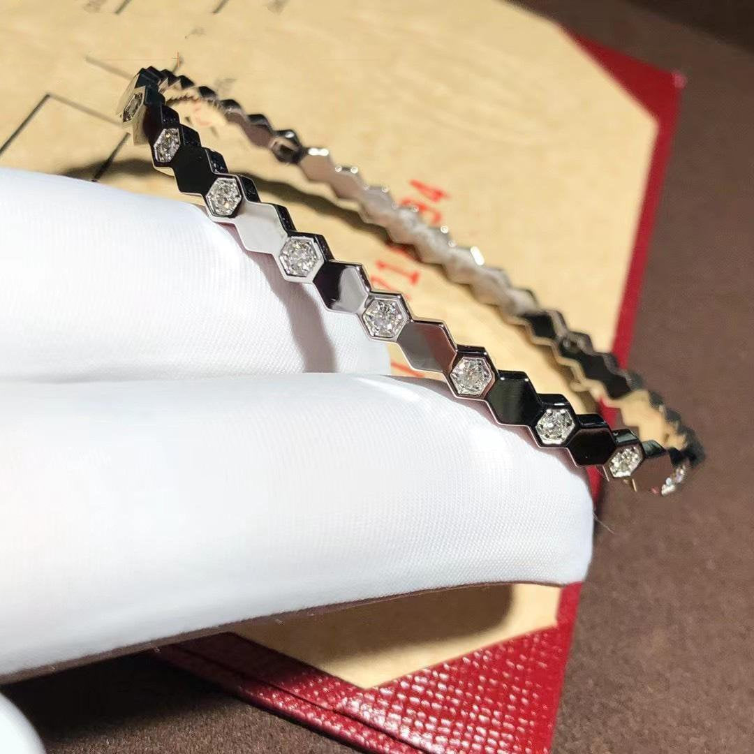 [⭐Luxery]BEE LOVE SILVER DIAMOND BRACELET