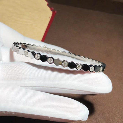 [⭐Luxery]BEE LOVE SILVER DIAMOND BRACELET