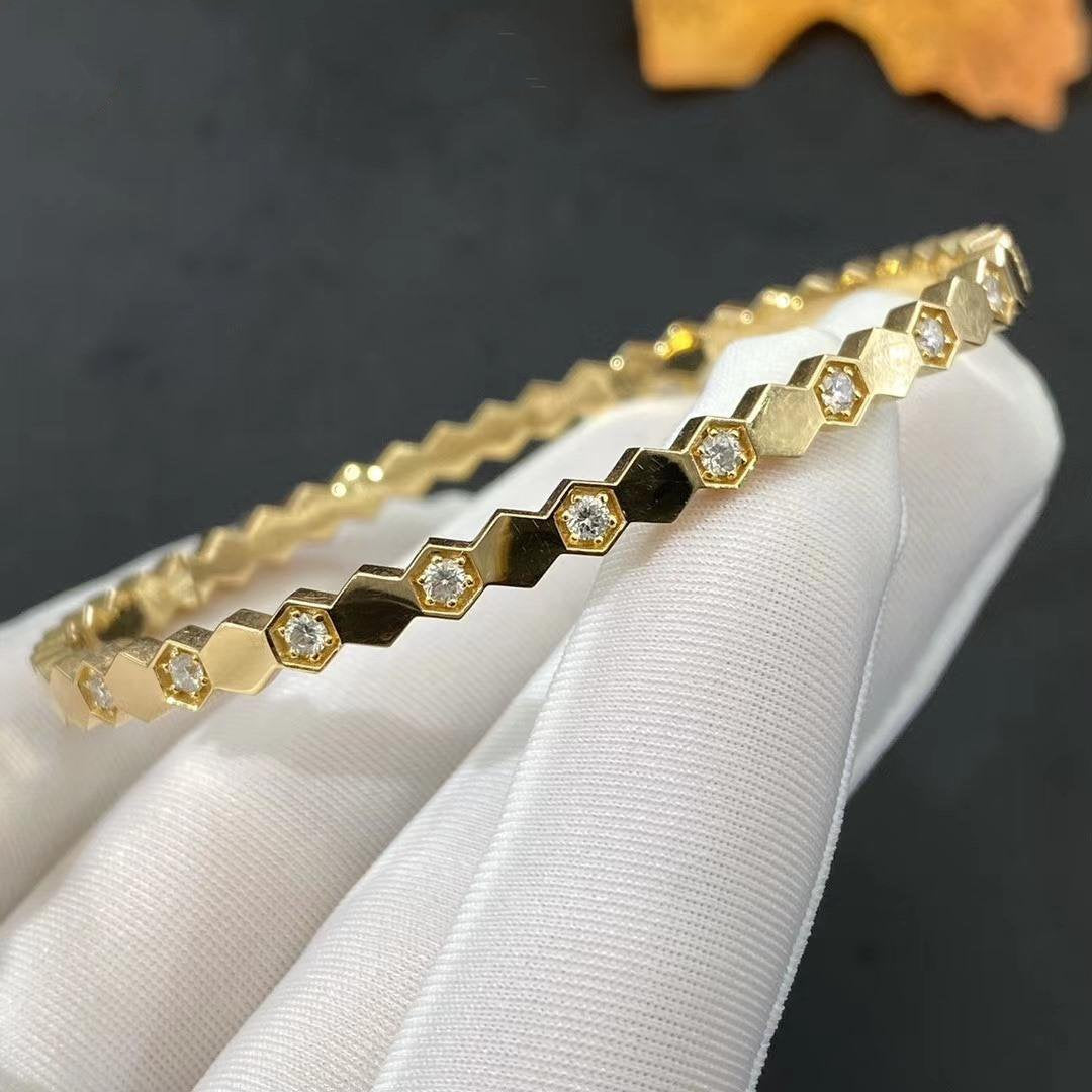 [⭐Luxery]BEE LOVE GOLD DIAMOND BRACELET