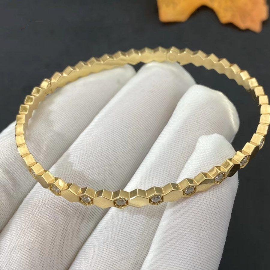 [⭐Luxery]BEE LOVE GOLD DIAMOND BRACELET