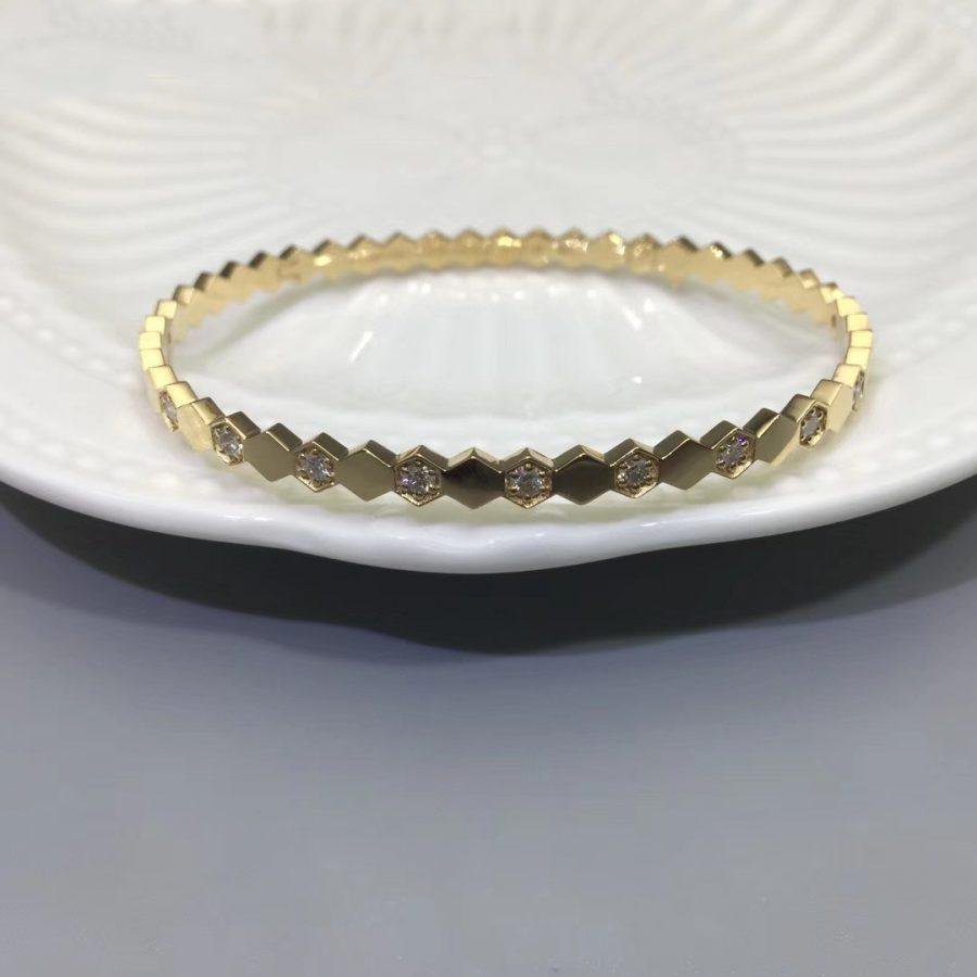 [⭐Luxery]BEE LOVE GOLD DIAMOND BRACELET