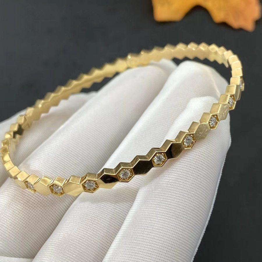 [⭐Luxery]BEE LOVE GOLD DIAMOND BRACELET