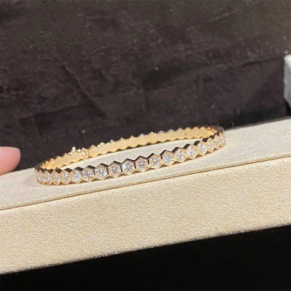 [⭐Luxery]BEE LOVE GOLD BRACELET FULL DIAMOND