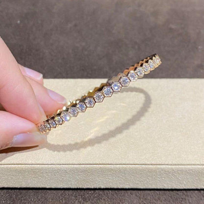 [⭐Luxery]BEE LOVE GOLD BRACELET FULL DIAMOND