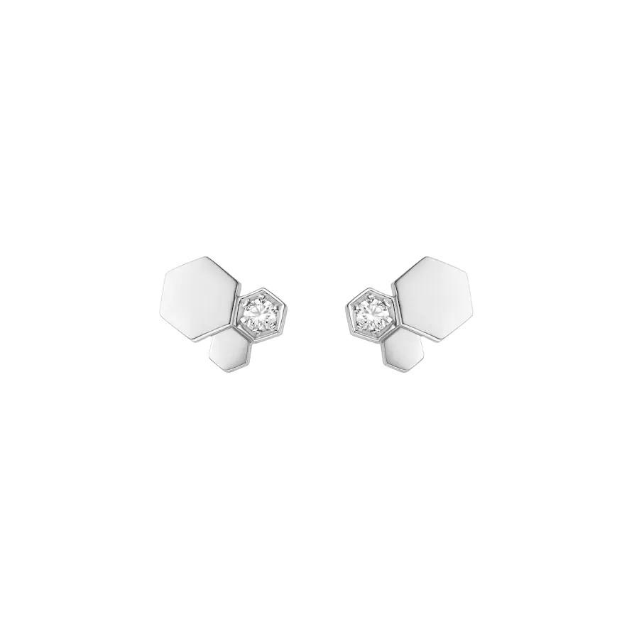 [⭐Luxery]BEE LOVE SILVER DIAMOND EARRINGS