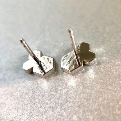 [⭐Luxery]BEE LOVE SILVER DIAMOND EARRINGS