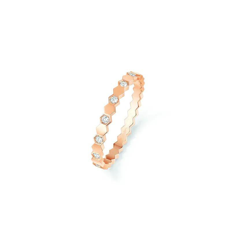 [⭐Luxery]BEE LOVE RING PINK GOLD DIAMOND