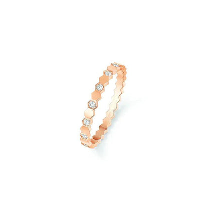 [⭐Luxery]BEE LOVE RING PINK GOLD DIAMOND